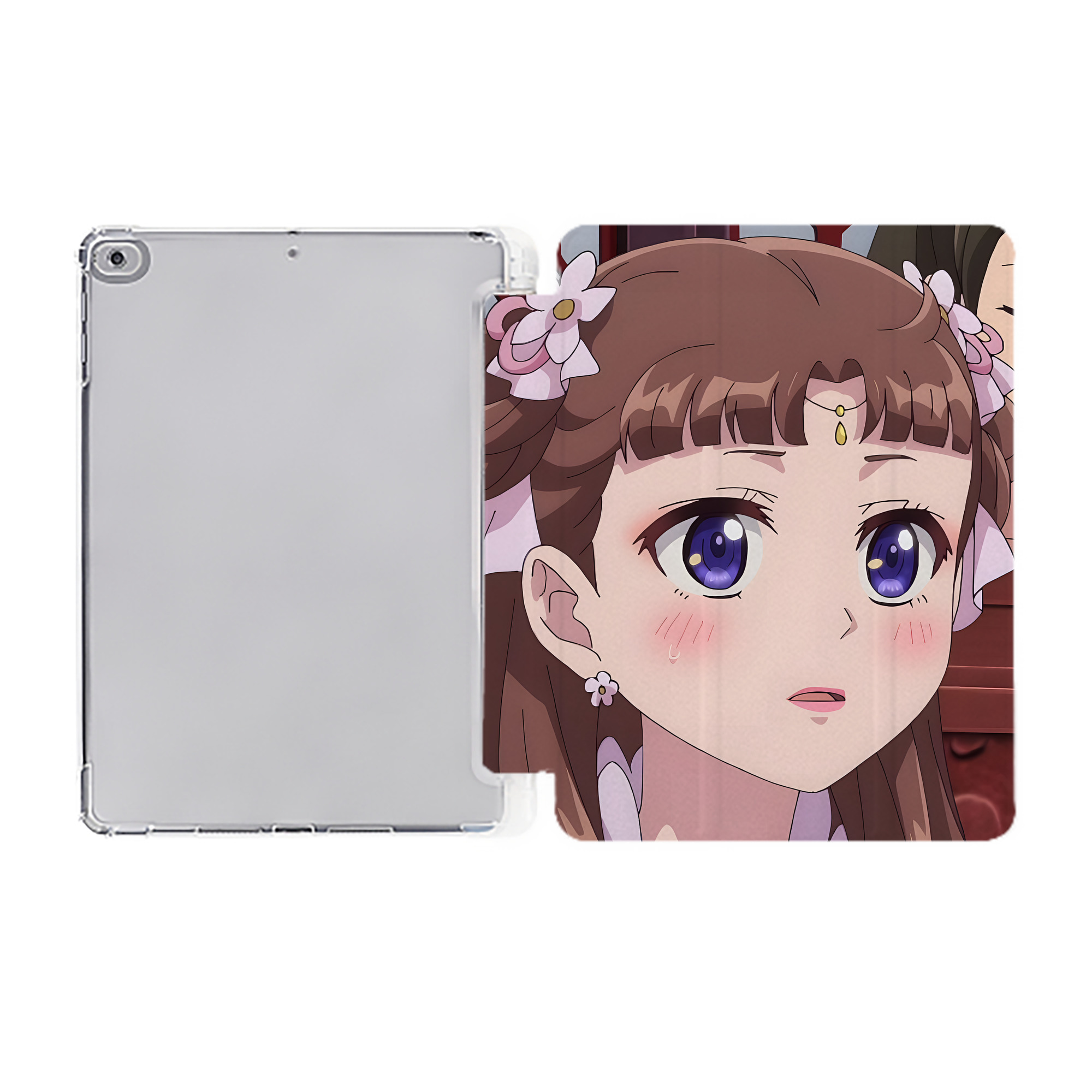 （画像用） 薬屋のひとりごと The Apothecary Diaries IPad ケース ペン収納付き 三つ折りスタンド PUレザー×シリコン 対応機種9.5/10.5/10.9インチ